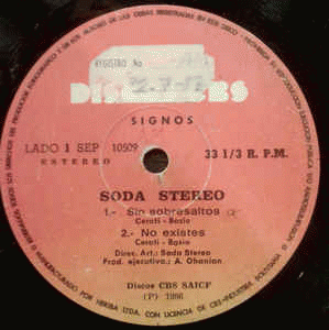 Soda Stereo : Sin Sobresaltos-No Existes-Persiana Americana